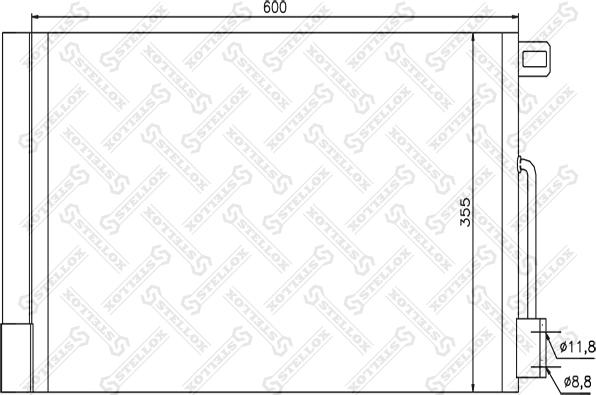 Stellox 1045416SX - Конденсатор кондиционера autodnr.net