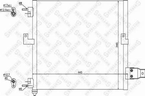 Stellox 10-45434-SX - Конденсатор кондиционера autodnr.net