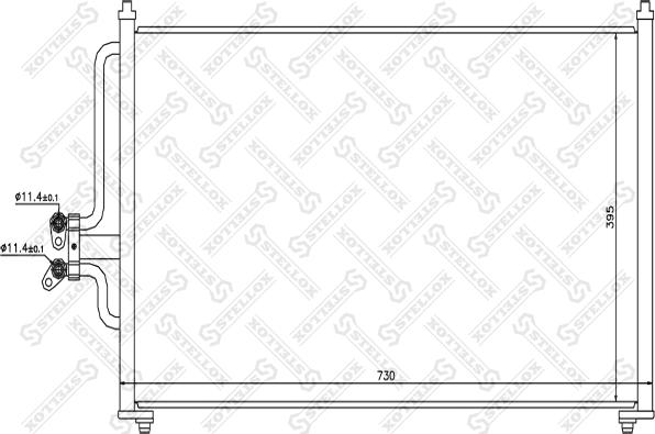 Stellox 10-45459-SX - Конденсатор, кондиціонер autocars.com.ua