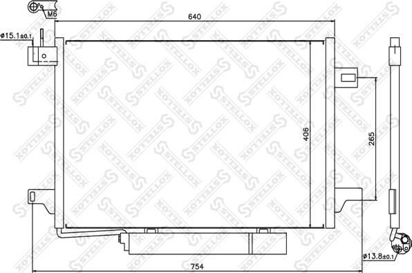 Stellox 10-45464-SX - Конденсатор кондиционера avtokuzovplus.com.ua