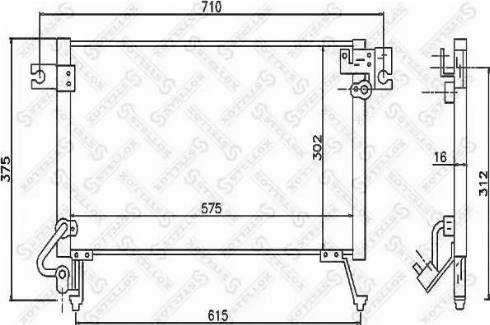 Stellox 10-45469-SX - Конденсатор, кондиціонер autocars.com.ua