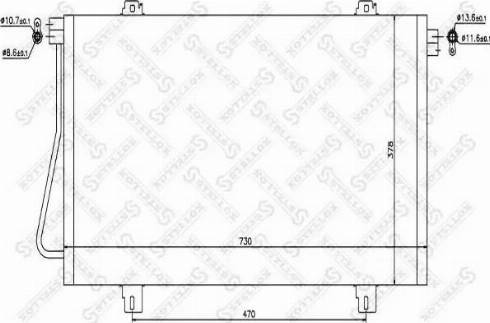 Stellox 10-45470-SX - Конденсатор, кондиціонер autocars.com.ua