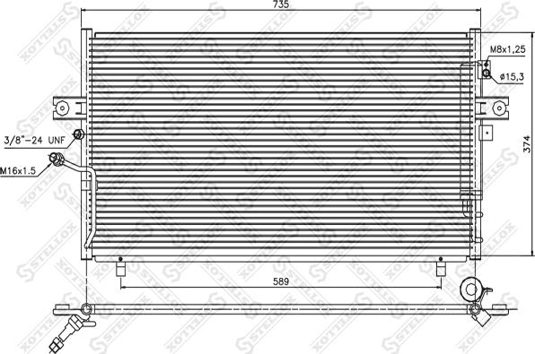 Stellox 10-45473-SX - Конденсатор кондиционера avtokuzovplus.com.ua