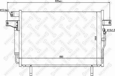 Stellox 10-45478-SX - Конденсатор, кондиціонер autocars.com.ua