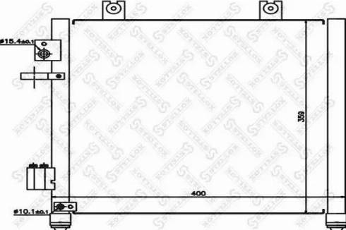 Stellox 10-45486-SX - Конденсатор, кондиціонер autocars.com.ua