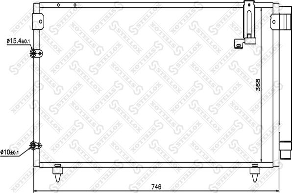 Stellox 10-45531-SX - Конденсатор, кондиціонер autocars.com.ua