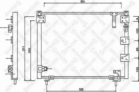 Stellox 10-45558-SX - Конденсатор, кондиціонер autocars.com.ua