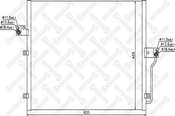 Stellox 10-45578-SX - Конденсатор кондиционера autodnr.net