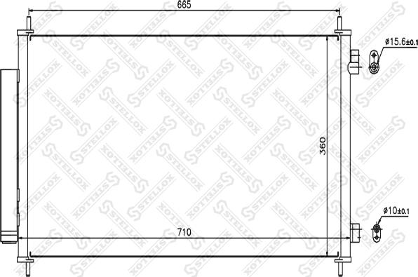 Stellox 10-45646-SX - Конденсатор кондиционера avtokuzovplus.com.ua