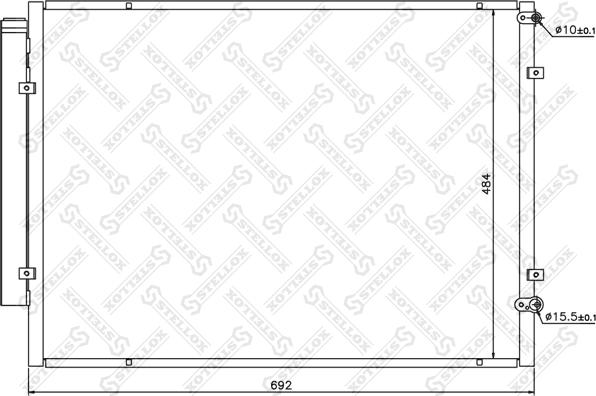 Stellox 10-45652-SX - Конденсатор, кондиціонер autocars.com.ua