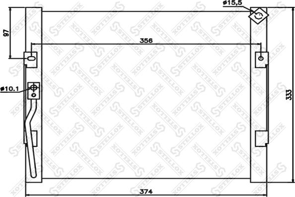 Stellox 10-45654-SX - Конденсатор кондиционера avtokuzovplus.com.ua