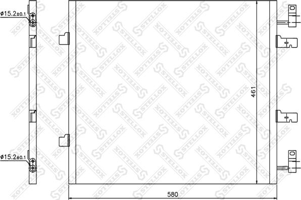 Stellox 10-45666-SX - Конденсатор кондиционера avtokuzovplus.com.ua