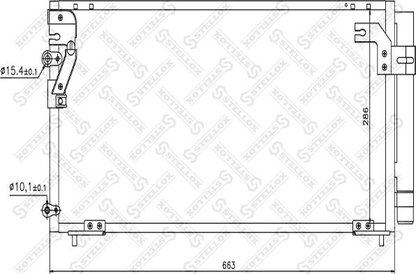 Stellox 10-45678-SX - Конденсатор, кондиціонер autocars.com.ua