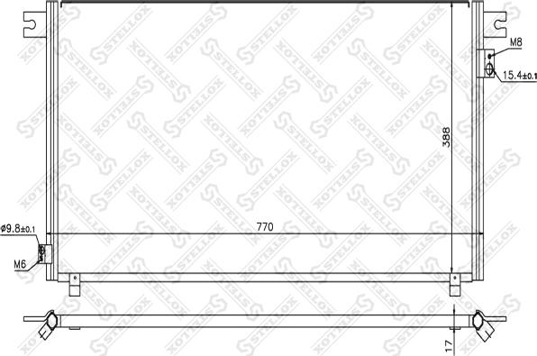 Stellox 10-45679-SX - Конденсатор, кондиціонер autocars.com.ua