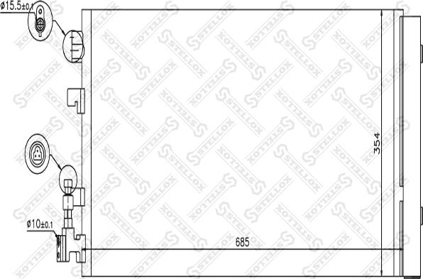 Stellox 10-45694-SX - Конденсатор кондиционера avtokuzovplus.com.ua