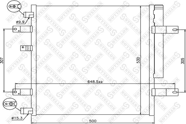 Stellox 10-45765-SX - Конденсатор кондиционера autodnr.net