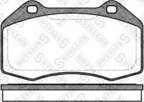 Stellox 1124 000-SX - Гальмівні колодки, дискові гальма autocars.com.ua