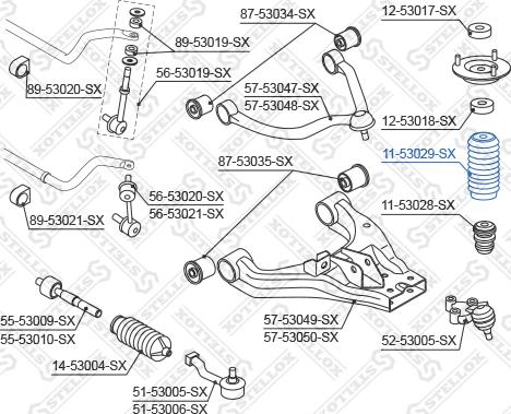 Stellox 11-53029-SX - Пыльник амортизатора, защитный колпак avtokuzovplus.com.ua