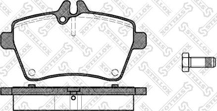 Stellox 1155 000L-SX - Тормозные колодки, дисковые, комплект avtokuzovplus.com.ua