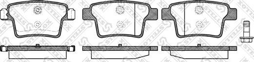 Stellox 1160 010B-SX - Тормозные колодки, дисковые, комплект avtokuzovplus.com.ua