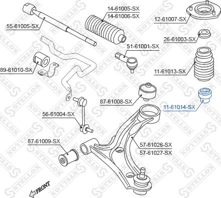 Stellox 11-61014-SX - Отбойник, демпфер амортизатора avtokuzovplus.com.ua