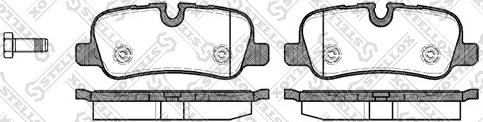 Stellox 1170 000-SX - Гальмівні колодки, дискові гальма autocars.com.ua