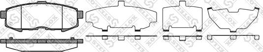 Stellox 1171 000-SX - Гальмівні колодки, дискові гальма autocars.com.ua