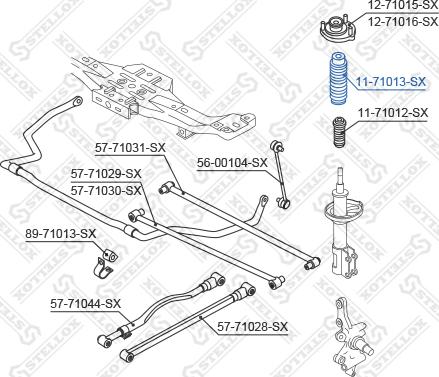 Stellox 11-71013-SX - Пильник амортизатора, захисний ковпак autocars.com.ua