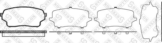 Stellox 1177 001B-SX - Гальмівні колодки, дискові гальма autocars.com.ua