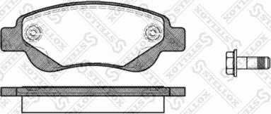 Stellox 1188 000-SX - Тормозные колодки, дисковые, комплект avtokuzovplus.com.ua