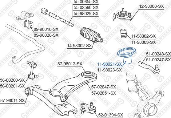 Stellox 11-98021-SX - Пыльник амортизатора, защитный колпак autodnr.net