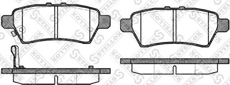 Stellox 1199 001-SX - Гальмівні колодки, дискові гальма autocars.com.ua