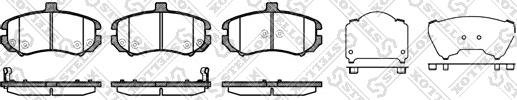 Stellox 1205 002L-SX - Тормозные колодки, дисковые, комплект avtokuzovplus.com.ua