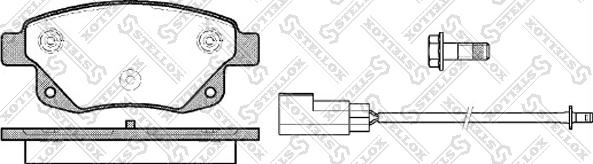 Stellox 1263 002L-SX - Тормозные колодки, дисковые, комплект avtokuzovplus.com.ua