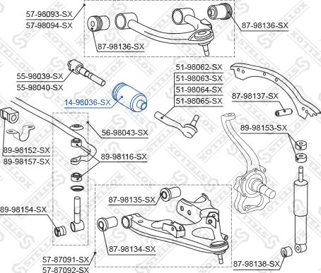 Stellox 14-98036-SX - Пыльник, рулевое управление avtokuzovplus.com.ua