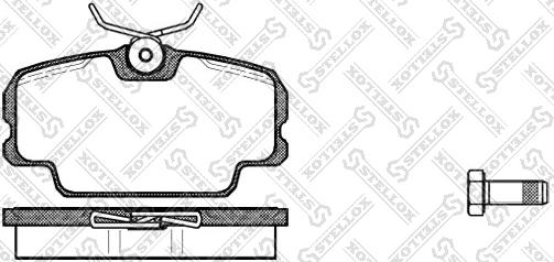 Stellox 156 010-SX - Тормозные колодки, дисковые, комплект avtokuzovplus.com.ua