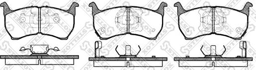 Stellox 175 002-SX - Тормозные колодки, дисковые, комплект autodnr.net