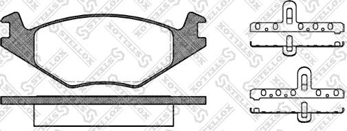 Stellox 182 020-SX - Гальмівні колодки, дискові гальма autocars.com.ua