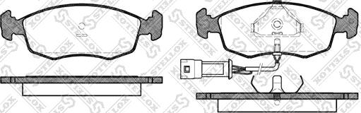 Stellox 183 002-SX - Тормозные колодки, дисковые, комплект avtokuzovplus.com.ua