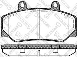 Stellox 187 020-SX - Гальмівні колодки, дискові гальма autocars.com.ua