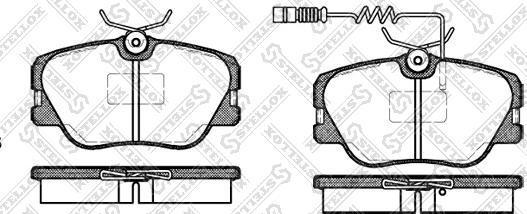 Stellox 200 002B-SX - Тормозные колодки, дисковые, комплект avtokuzovplus.com.ua