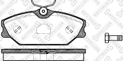 Stellox 219 000B-SX - Тормозные колодки, дисковые, комплект avtokuzovplus.com.ua