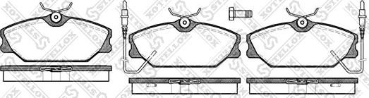 Stellox 219 002B-SX - Гальмівні колодки, дискові гальма autocars.com.ua