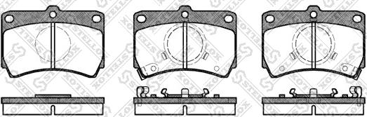 Stellox 223 002-SX - Гальмівні колодки, дискові гальма autocars.com.ua