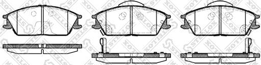 Stellox 235 022L-SX - Гальмівні колодки, дискові гальма autocars.com.ua