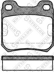 Stellox 250 040-SX - Тормозные колодки, дисковые, комплект avtokuzovplus.com.ua