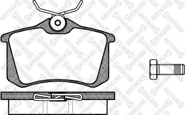 Stellox 274 000L-SX - Тормозные колодки, дисковые, комплект avtokuzovplus.com.ua