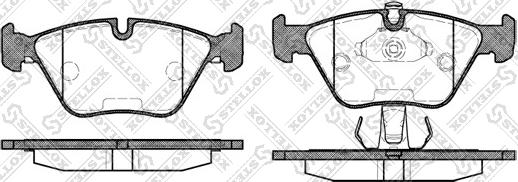 Stellox 281 025L-SX - Тормозные колодки, дисковые, комплект autodnr.net