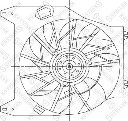 Stellox 29-99078-SX - Вентилятор, охолодження двигуна autocars.com.ua