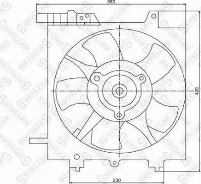 Stellox 29-99167-SX - Вентилятор, охолодження двигуна autocars.com.ua